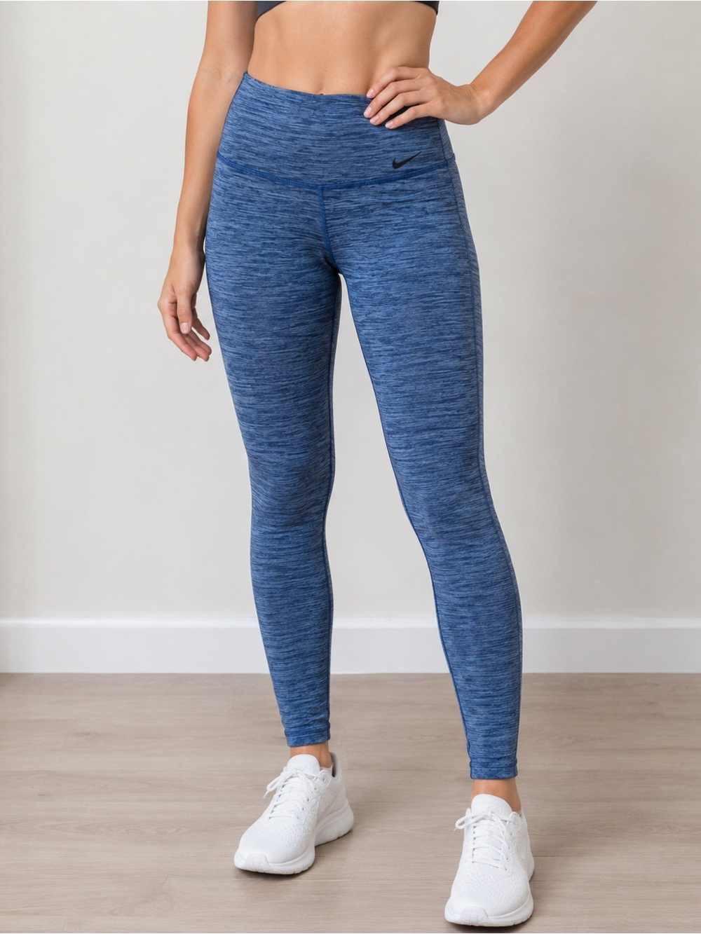 XS Nike Heathered Navy Blue Leggings